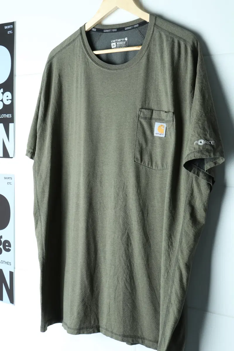(2XL-3XL) 칼하트 반팔 티셔츠 USA 썬페이딩 유행-H35991