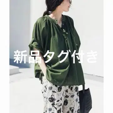 택 포함 새상품 어반 리서치 도어스 코튼 보일 롤업 슬리브 블라우스