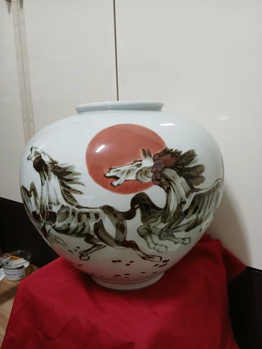군마도 백자