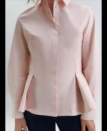 ZARA 포플린 페플럼 셔츠 ZW COLLECTION S 사이즈