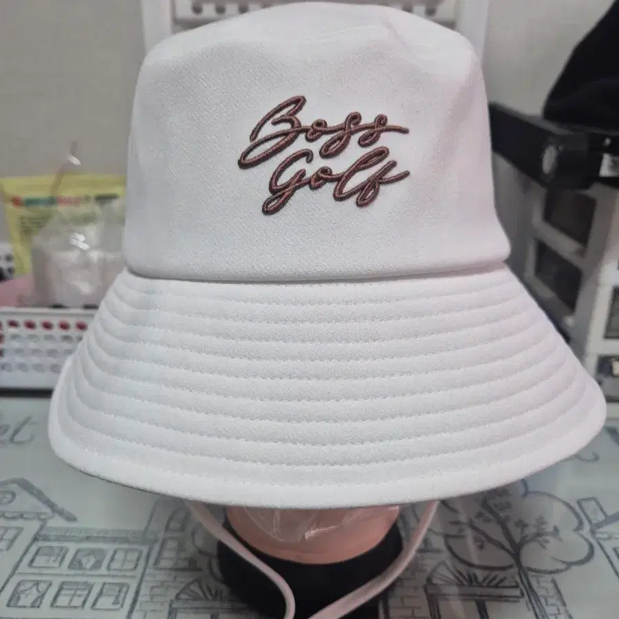 Boss Golf 버킷햇 화이트