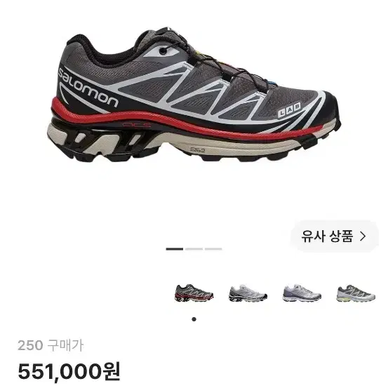 살로몬 XT-6 퓨터 오로라레드 260