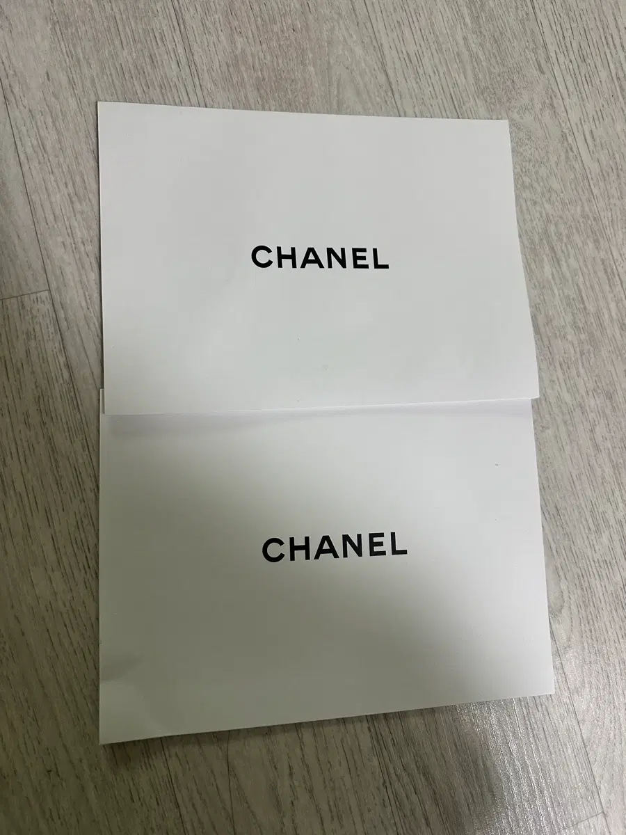 샤넬 종이 봉투 2장