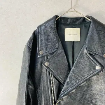 LAGUNAMOON 블랙 더블 라이더 자켓