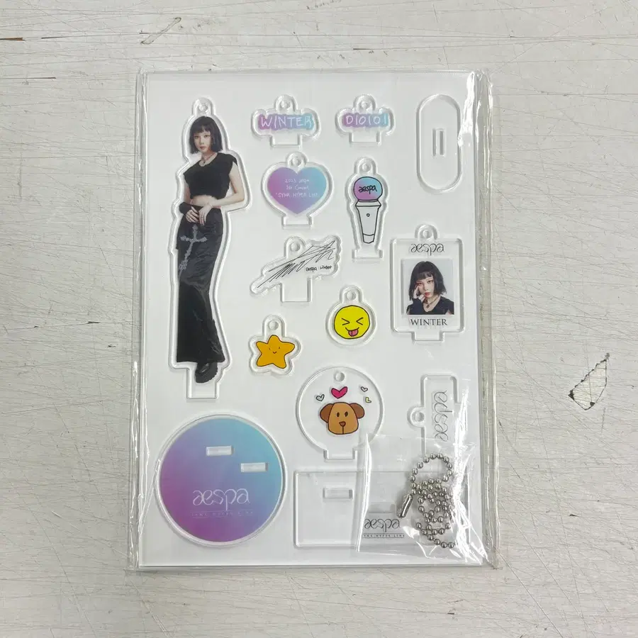 [새상품] aespa 에스파 SYNK : HYPER LINE 공식 굿즈 윈터 키링 / 무료배송