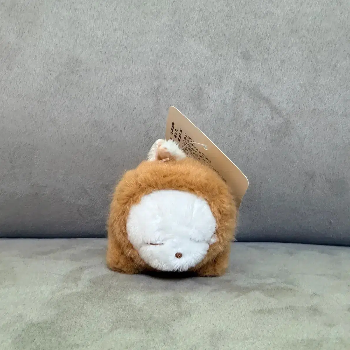 마시마로 갈색 키링 인형