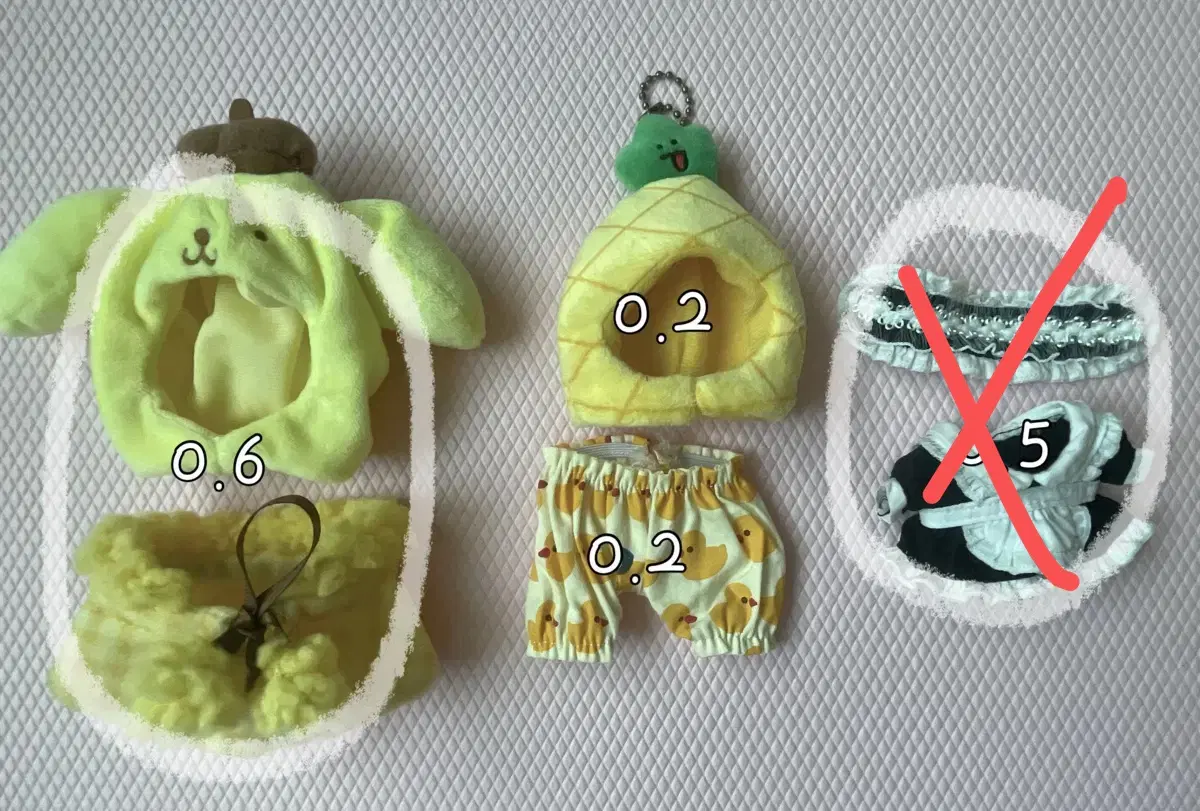 솜인형옷 10cm 15cm 인형옷