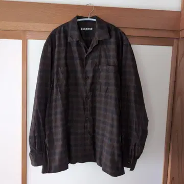 AUBERGE 옴브레 체크 셔츠 사이즈 42