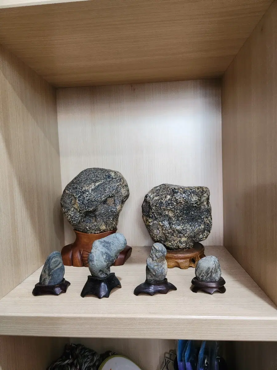 수석 호피석 인상석 2개 일괄