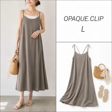 새상품 OPAQUE.CLIP 오파크 클립 롱 원피스 M