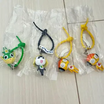 [ 4개 세트 ] 개구리 중사 케로로 컬러풀 멀티 참 가챠
