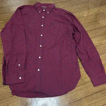 CHAPS 깅엄 체크 긴팔 셔츠 버튼 다운