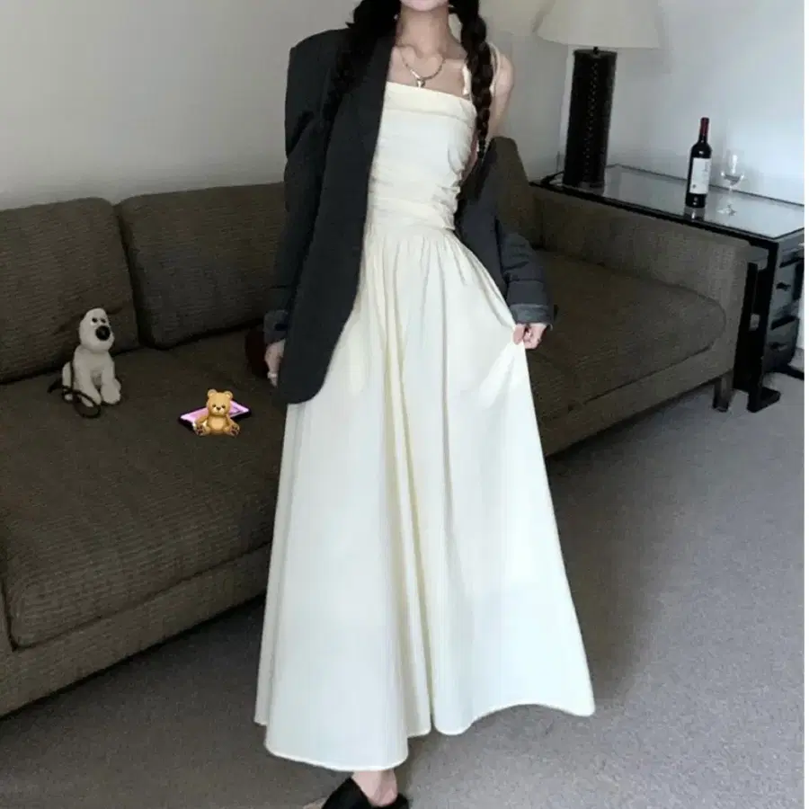 뷔스티에 롱원피스 휴양지원피스 새상품
