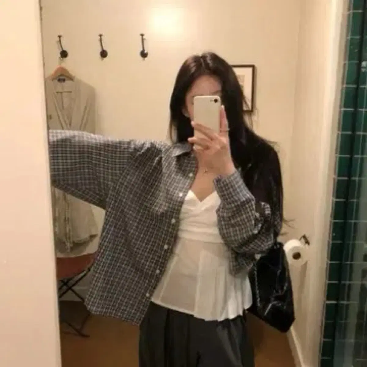 리즈 지젤 플리츠 블라우스 S 미개봉 새제품