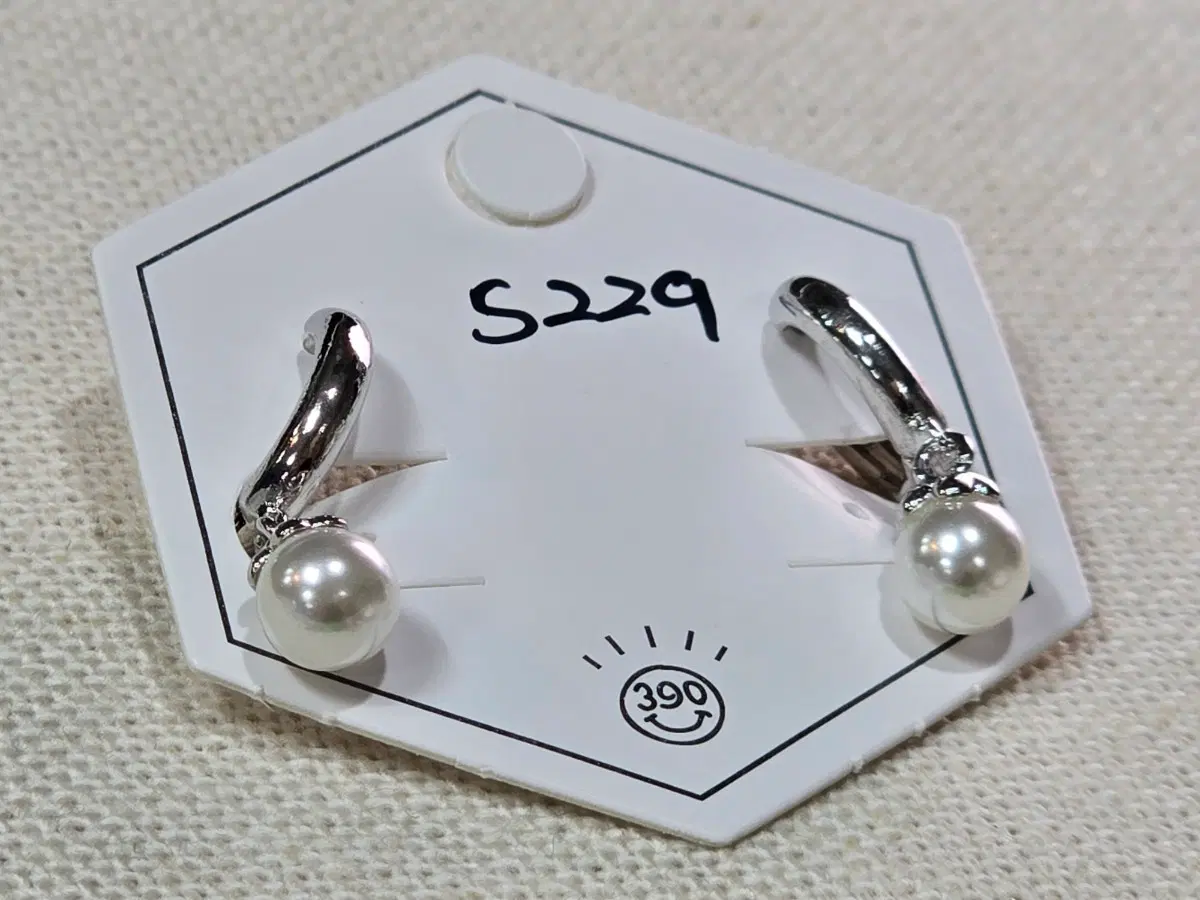 진주 귀걸이 S229 원터치