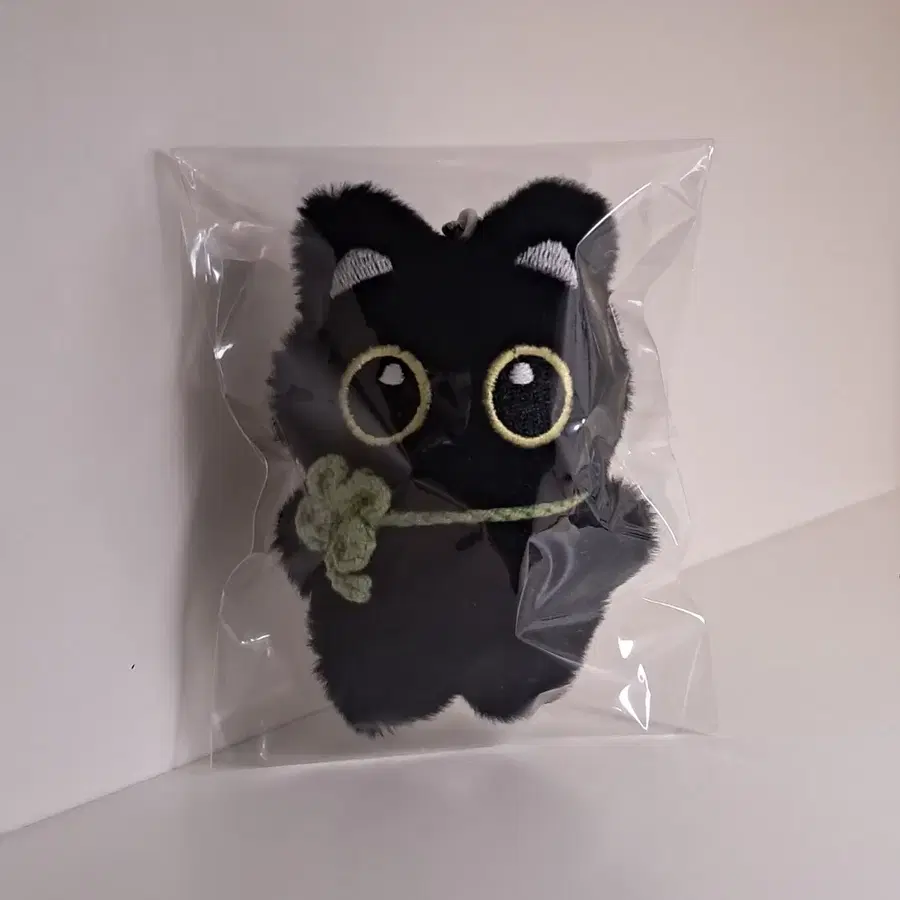 검은 고양이 인형 키링