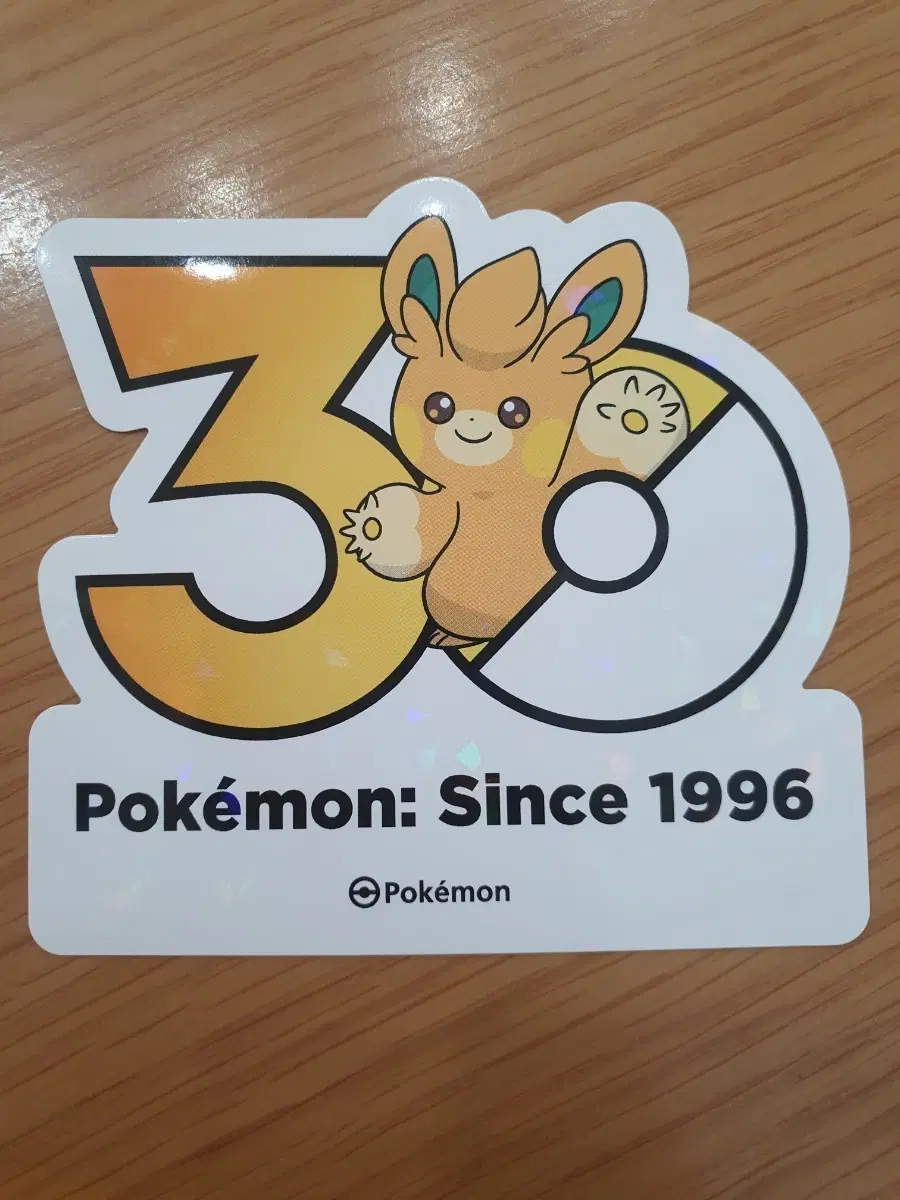 포켓몬 30주년 로고 스티커 빠모트