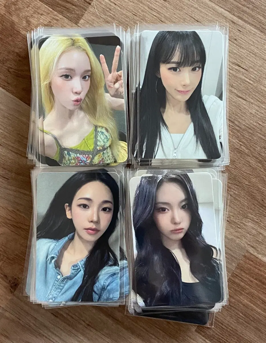 [당일배송] 에스파 레모네이드 위드뮤 팬사인회 포카 미공포