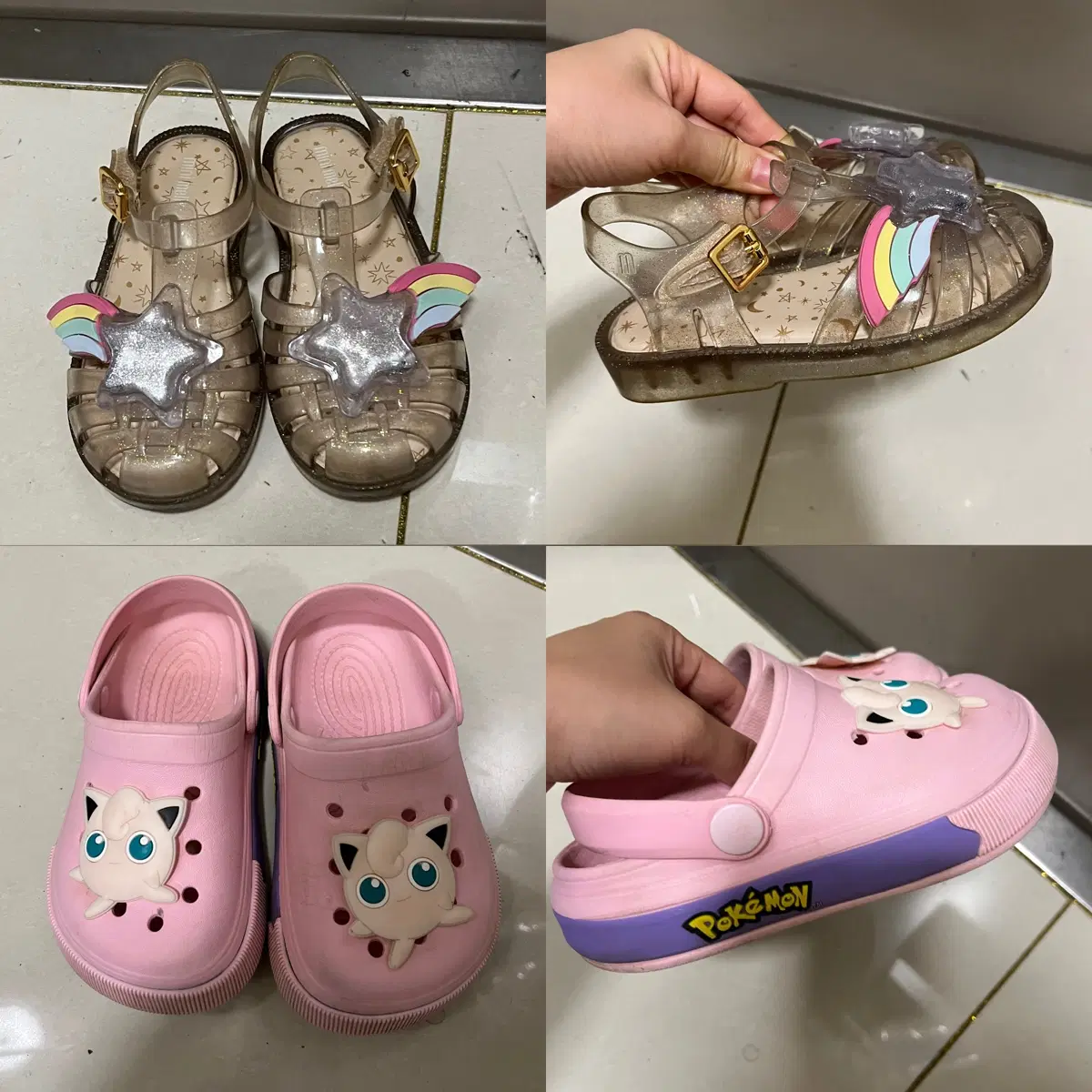 무료배송)미니멜리사 젤리 슈즈 스타 레인보우 170사이즈+덤 샌들