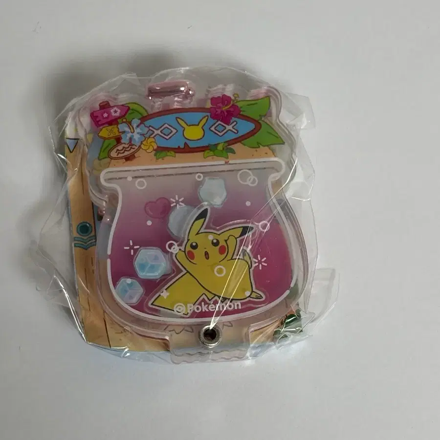 부산포켓몬 느긋느긋바캉스 쉐이커키링 피카츄
