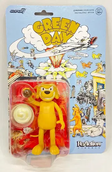 SUPER7 REACTION FIGURES GREEN DAY DOOKIE DOG