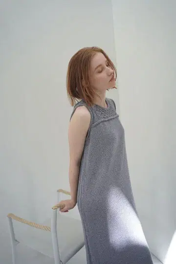 [ 새상품급 ] WELINOA SLAB FLANNEL KNIT 원피스