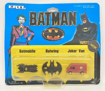 ERTL DIE CAST METAL BATMOBILE / BATWING / JOKER VAN