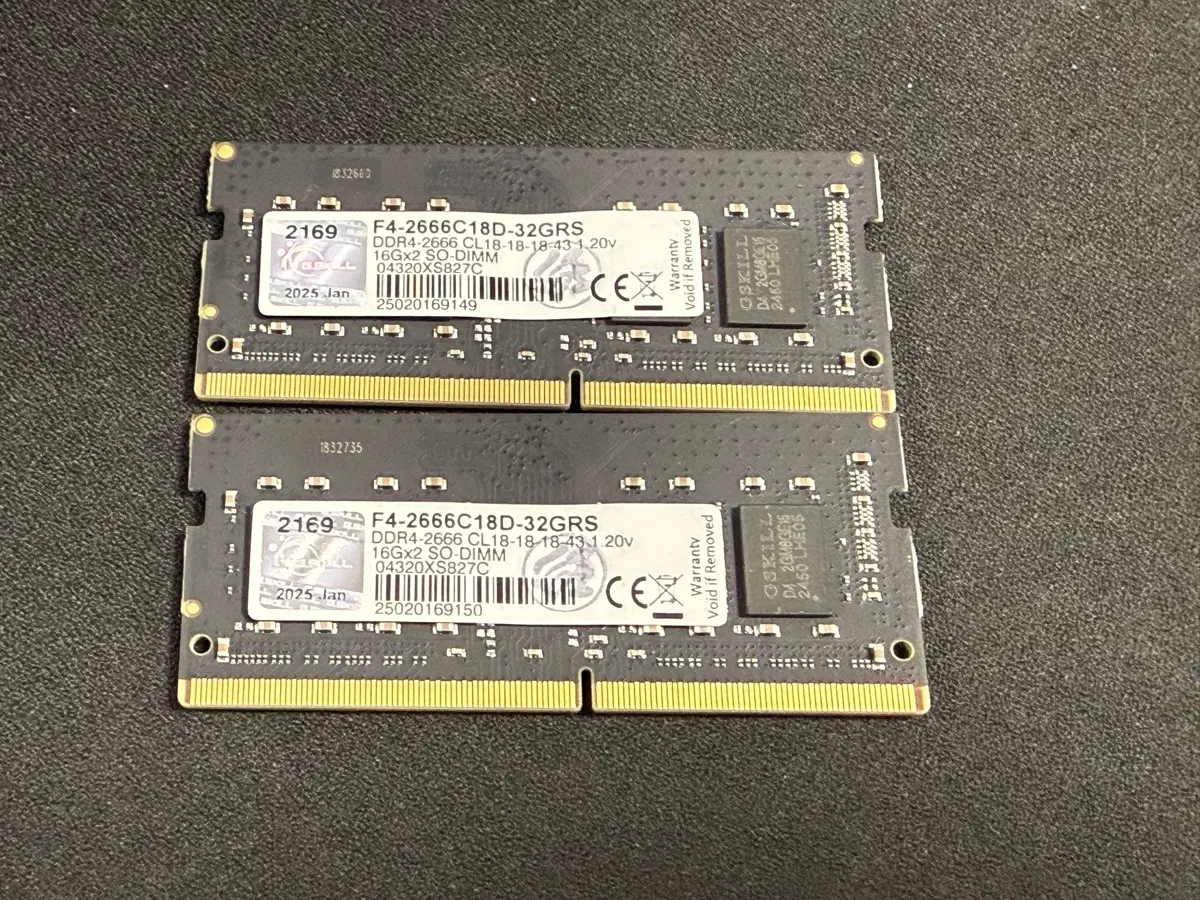G.SKILL 노트북 램 DDR4-2666 32GB (16Gx2)