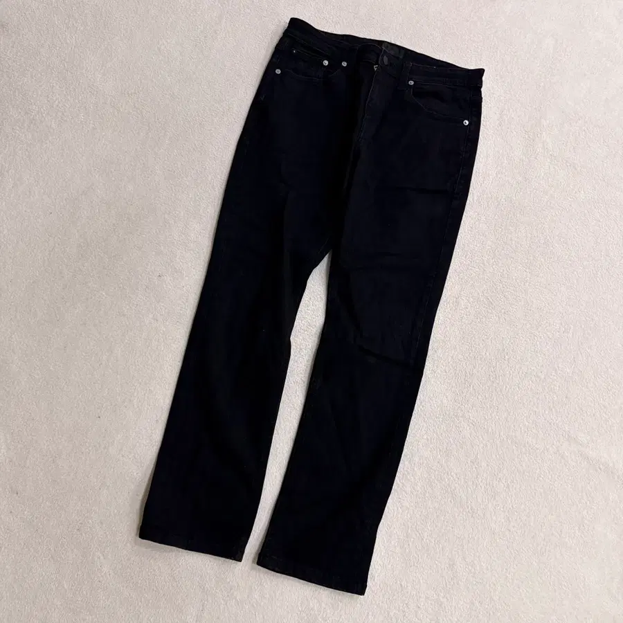 M 36 플랙 블랙 데님팬츠 0728T2
