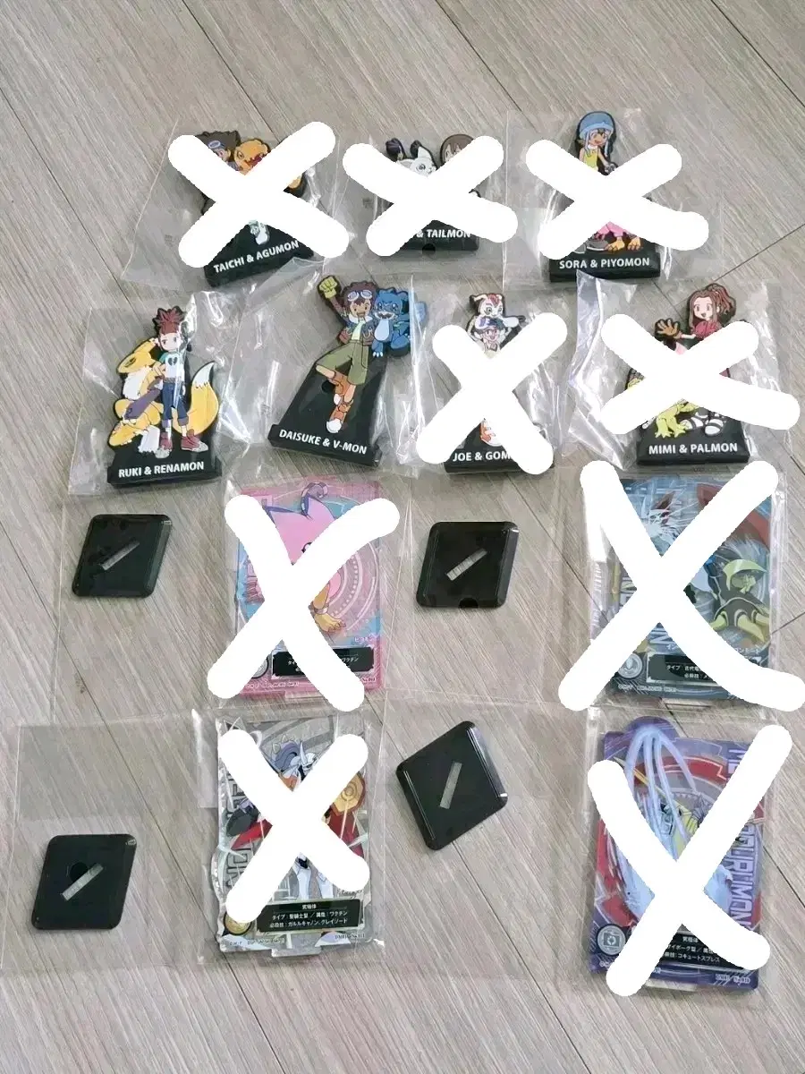 디지몬 빛과 어둠의 충돌 쿠지 E상 아크릴 스탠드 G상 러버 스탠드