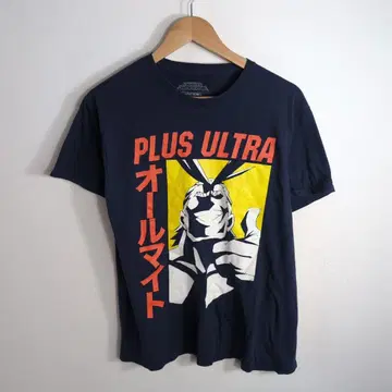 Y2K 히로아카 올마이트 PLUS ULTRA 티셔츠 네이비