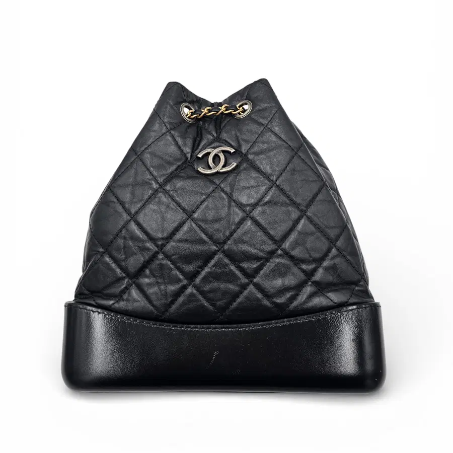 CHANEL 샤넬 정품 빈티지 블랙가죽 가브리엘 스몰 체인 백팩 A94485 여성가방 청라 중고 명품 25059