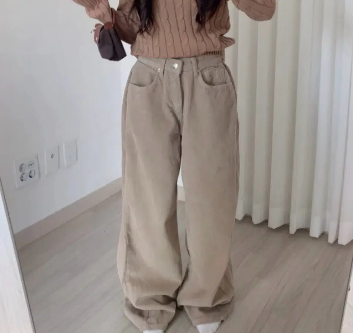 유러버블 ootj 코듀로이 와이드 팬츠 s