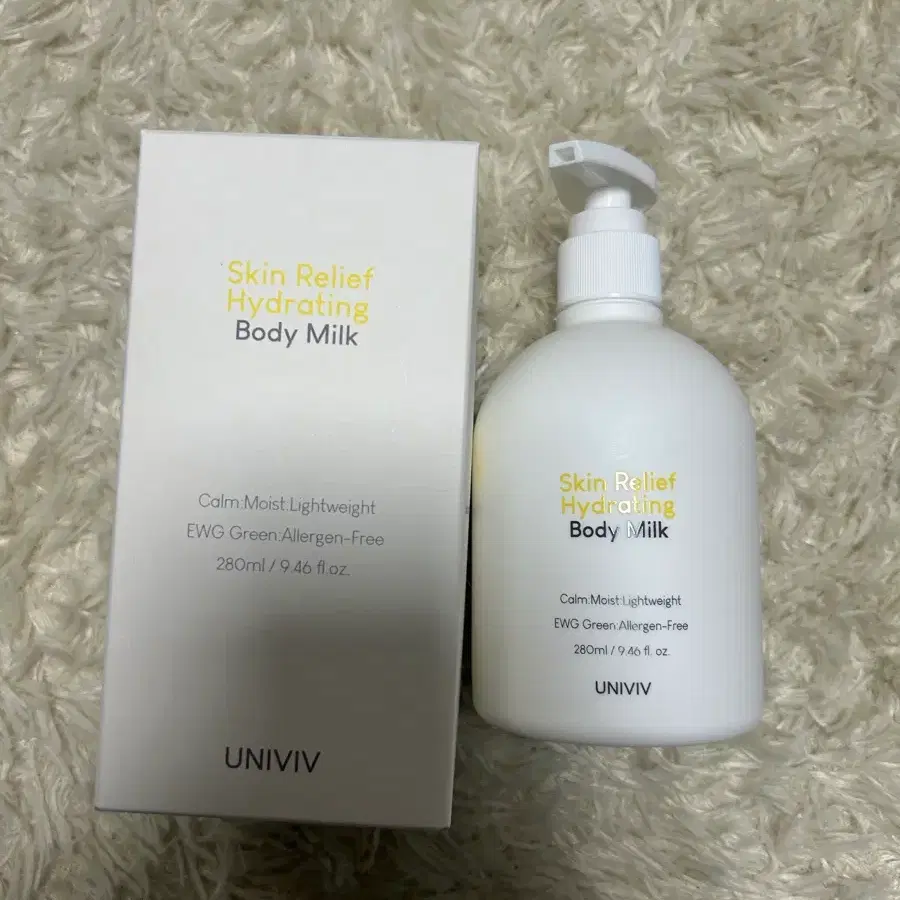 (새상품)유니비브 스킨 릴리프 하이드레이팅 바디로션280ml