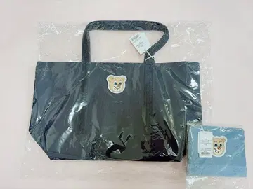 미사용 새상품 페이러 올드 테디 와펜 토트 LL 네이비 파우치