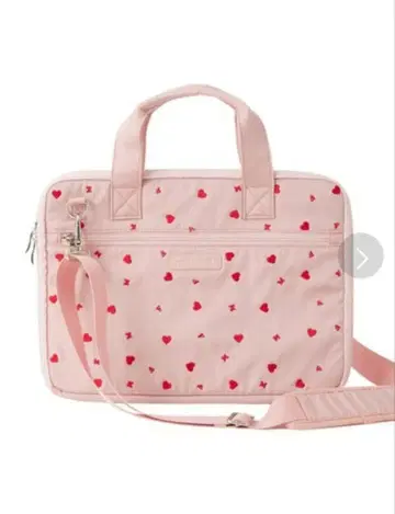 밀크페도 HEART EMBROIDERY PC BAG 컴퓨터 백