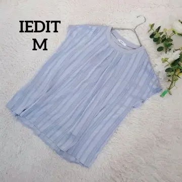 이디트 시어 탑 (M) 샤비 블루 스트라이프 캐주얼