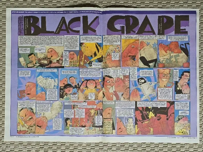 포스터 Black Grape 블랙 그레이프 대형 스크랩