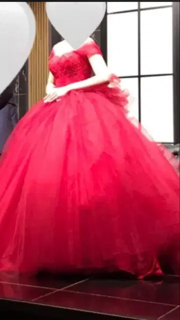 YNS WEDDING 컬러 드레스 레드