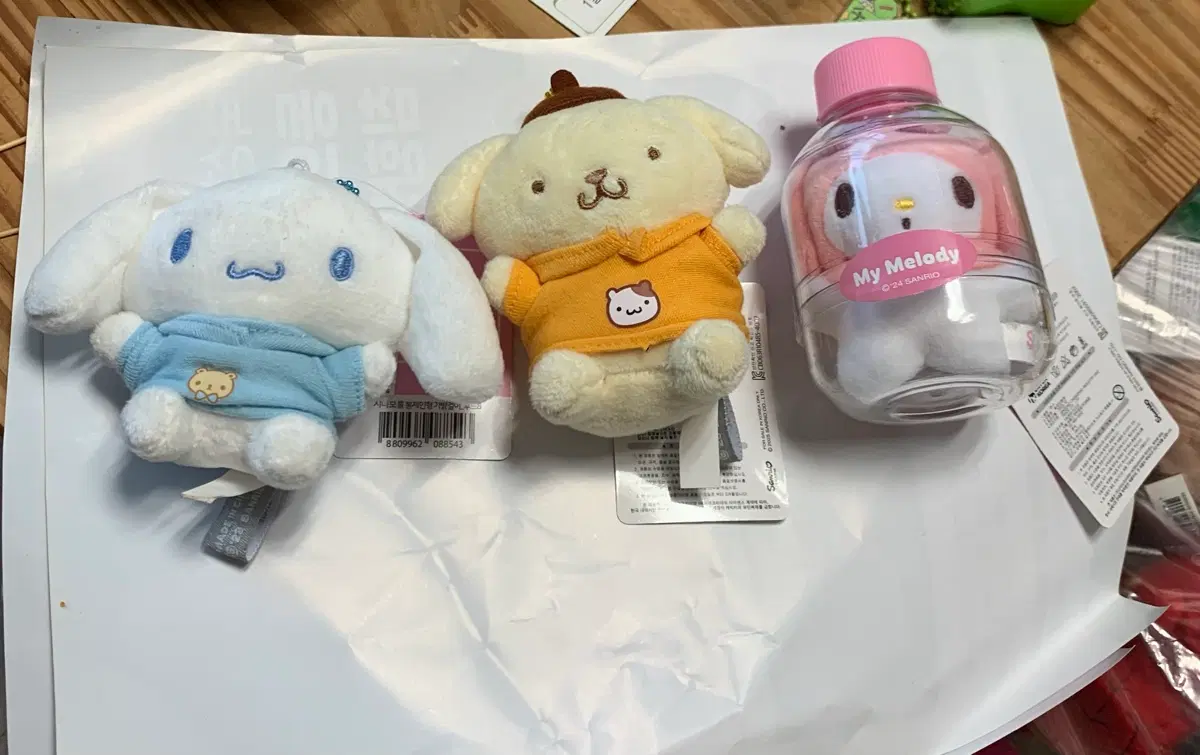 산리오 인형 피규어 세트