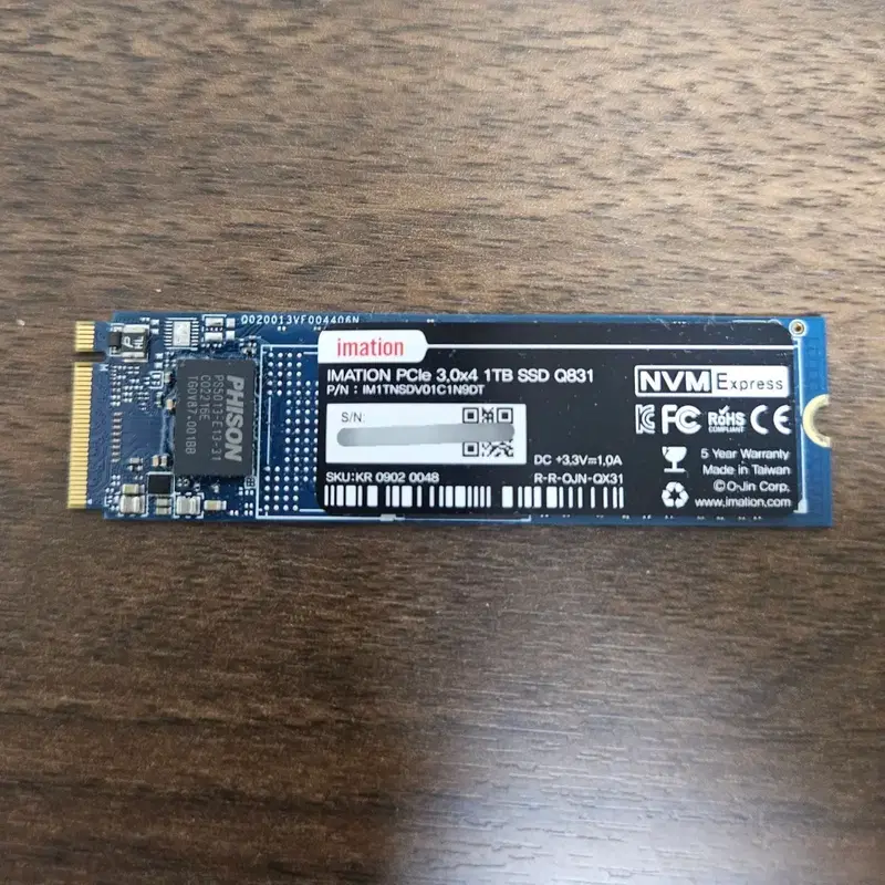 이메이션 1TB SSD Q831 NVMe M.2 PCIe 3.0