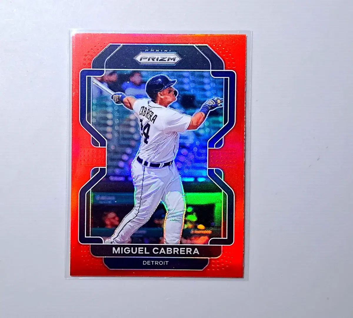 MLB 미겔 카브레라 레드 프리즘 디트로이트