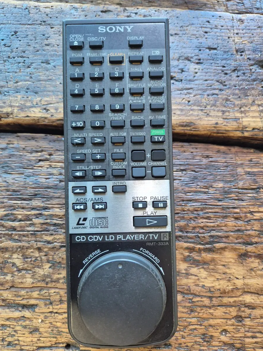 소니 리모컨 RMT-333A CD CDV LD 플레이어 TV 리모컨