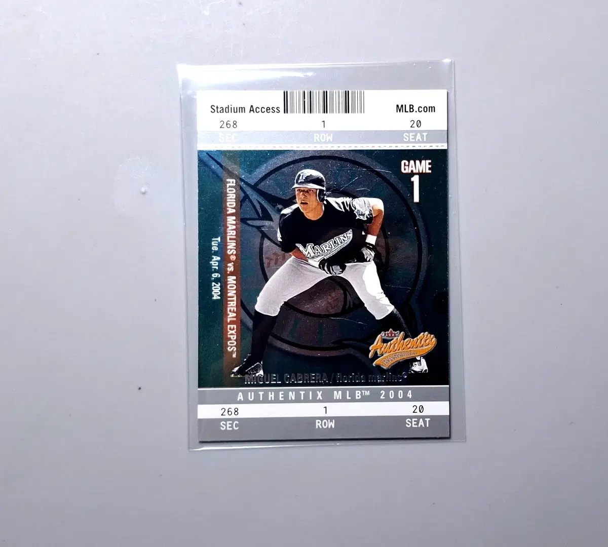 MLB 미겔 카브레라 2년차 카드 2004 플리어 어센틱스