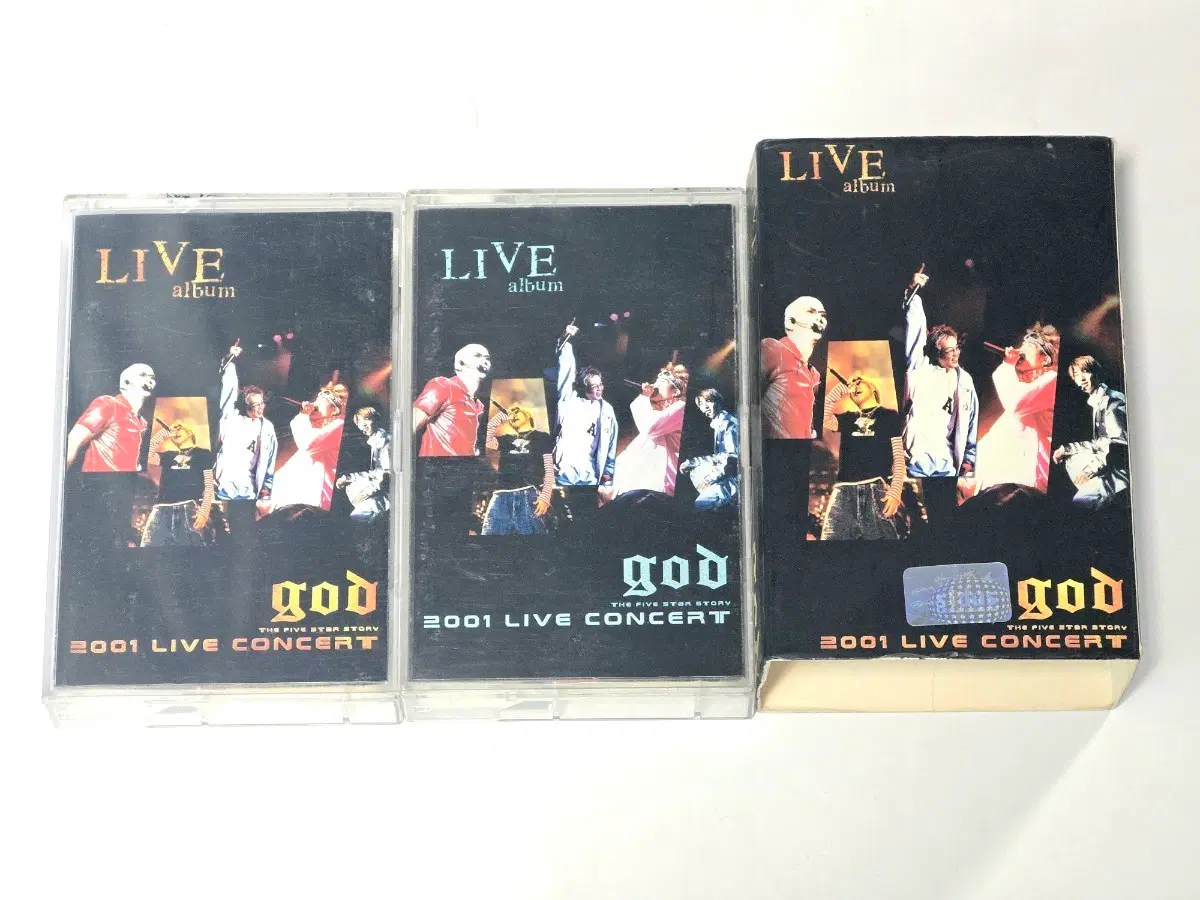 god (지오디) - 2001 라이브 콘서트 2MC 카세트테이프 (아웃케이스 포함)