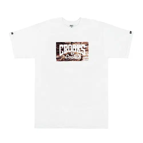 [새상품] 크룩스앤캐슬 티셔츠 S사이즈 BRICKS CORE LOGO TEE - WHT(1510703)
