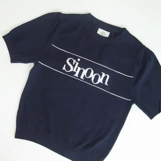 시눈 Sinoon Logo Half Knit (Navy)