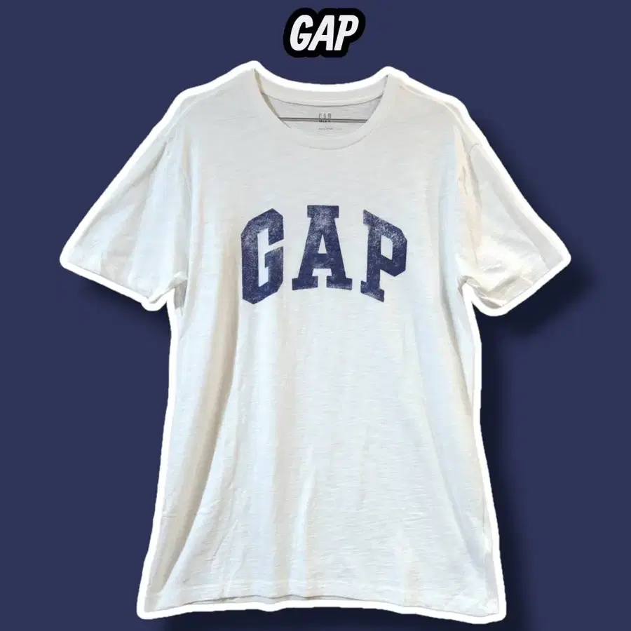 S/ GAP 갭 로고 반팔티 화이트 /0729