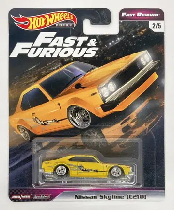 MATTEL HOTWHEELS FAST REWIND GHH17 NISSAN SKYLINE C210(옐로우) 2/5