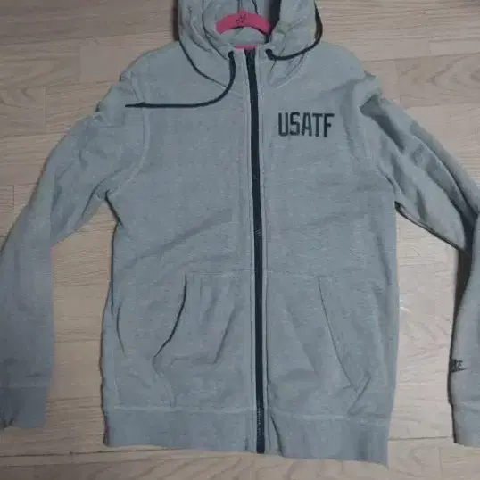 나이키 USATF 집업 후드 그레이L